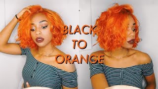 HOW I GOT MY ORANGE HAIR  Maxine Hair on Amazon  Adore Sunrise Orange amp Orange Blaze [upl. by Ahse]