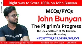 Pilgrims Progress By John Bunyan  Most important MCQs  NTA UGC NET English 2020  AKSRajveer [upl. by Hayward]