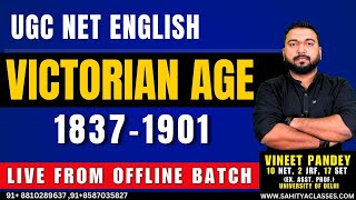 Best Lecture On Victorian Age  UGC NET English Offline Batch Class  British History Of English [upl. by Anaderol]