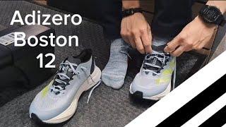 Adizero Boston 12  รองเท้าวิ่งน้ำหนักเบา นุ่ม เด้ง  BIGMAN RUNNING SHOES [upl. by Tonye350]