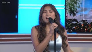 Local artist Angel Cintron performs at KENS 5 ahead of Mala Luna 2018 [upl. by Parrnell]