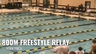 York YMCA Wins by Almost 10 Seconds in 800M Freestyle Relay  2011 Missouri Grand Prix [upl. by Lorinda655]