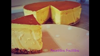 Receta Tarta de mousse de natillas deliciosa [upl. by Neelcaj]