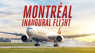 Inaugural Flight to Montréal Canada  Emirates [upl. by Kluge]