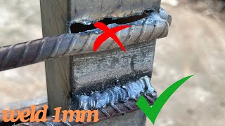 Many people don’t know how to weld solid steel to a 1mm box like a pro [upl. by Stent]