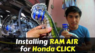 How to install RAM AIR for Honda Click  Paano mag install ng RAM AIR sa HONDA CLICKVARIO [upl. by Mali599]