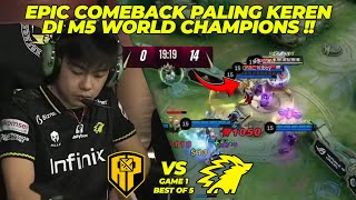 EPIC COMEBACK PALING CANTIK DARI ONIC DARI 140 JADI MENANG  ONIC VS APBREN GAME 1 [upl. by Ynatil594]