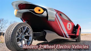 Modern 3Wheel Electric Vehicles  7 of the best 3wheelers in the world [upl. by Monjo893]