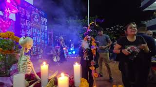 Encendido de velas a la ofrenda de día de muertos  Coordinación General Zona Sur UAGro Acapulco [upl. by Oiliduab]