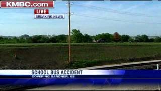 3 Hurt In School Bus Wreck Near Gardner [upl. by Etteniotnna743]