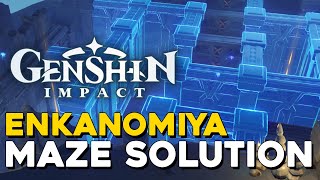 Genshin Impact Enkanomiya Maze Puzzle Solution Luxurious Chest Location [upl. by Garold532]