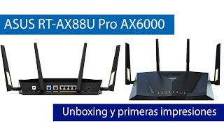 ¡El router más PRO Conoce el ASUS RTAX88U Pro [upl. by Kcor]