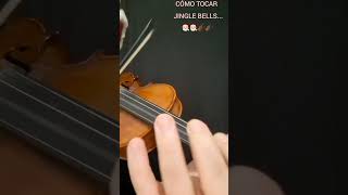 Cómo tocar quotJingle Bellsquot a violínjinglebells tutorial violín navidad [upl. by Lewan]