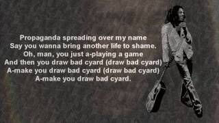 Bob Marley  Bad Card wLyrics [upl. by Erret54]