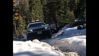 Blackwood Canyon Snow Run  Stock Jeep Cherokee Trailhawk [upl. by Feodore628]