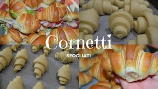 CORNETTI SFOGLIATI SALATI PER BUFFET [upl. by Calvano]