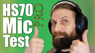 Corsair HS70 Pro Wireless Mic Test and Review [upl. by Ainoet]