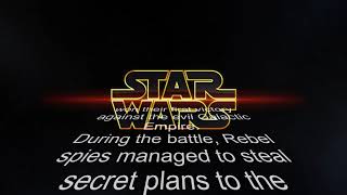 Star Wars text scroll demo created in Shotcut [upl. by Nnylahs]