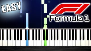 Brian Tyler  Formula 1 Theme  EASY Piano Tutorial by PlutaX [upl. by Placido]