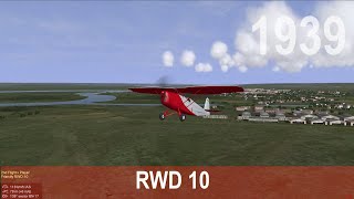 IL2 1946 Lot samolotu RWD 10 nad lotniskiem [upl. by Vicki]