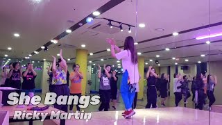 She Bangs  Ricky Martin  ZUMBA DANCE FITNESS  ZUMBA CHOREO  ZIN JAY shebangs zumba [upl. by Kerstin]