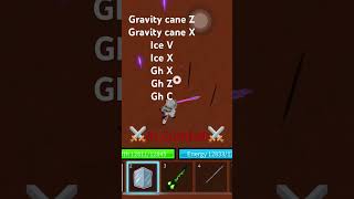 Ez Gh  ice  gravity cane combobloxfruits combo [upl. by Stahl]