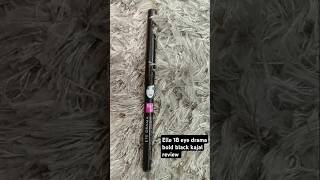 Elle18 eye drama bold black kajal review last all day kajal smokey elle18 eyelook shorttrending [upl. by Lahcar7]