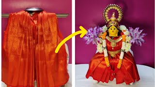 Easy and simple varamahalakshmi kalasam decoration with blouse piece ll quick easy habba viral [upl. by Leimad]