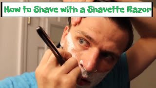 How to Shave with a Shavette Razor Parker PTB [upl. by Xaviera526]