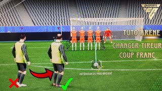 Comment changer le tireur de coup franc en arène sur FC 24 [upl. by Lerak871]