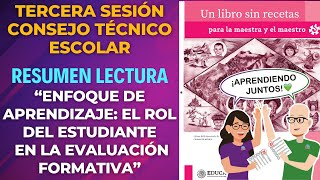 CEAA RESUMEN Enfoque de APRENDIZAJE Tercera Sesión CTE Noviembre 2023 Preescolar Primaria Secundaria [upl. by Carisa]