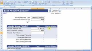 Annuity Calculator  Vertex42 [upl. by Macnair524]