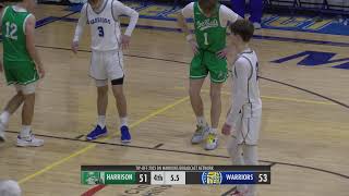 Mariemont Warriors Boys Basketball vs Harrison Wildcats 120123 [upl. by Enyahs]