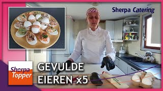 Gevulde eieren 5 soorten  Recept van Mariët [upl. by Rubio]