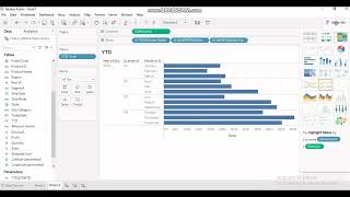 How to Create YTD QTD and MTD in Tableau tableau tableaututorial analytics [upl. by Nilyarg]