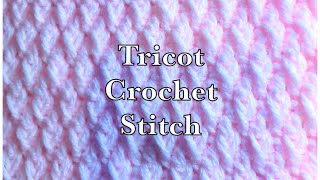 Alpine crochet stitch How to Crochet easy stitch 158 [upl. by Laban]