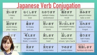 JLPT N4 Summary of Japanese Verb Conjugation forms  Learn Japanese online [upl. by Rosie]