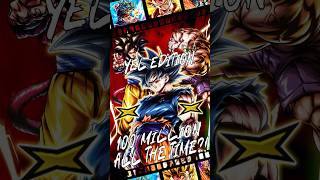 100MILLION DAMAGE EVERY TIME YEL ONLY EDITION  Dragon Ball Legends shorts [upl. by Nussbaum460]