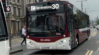 Lothian 67 Volvo B8RLE MCV Evora at Edinburgh [upl. by Safier]