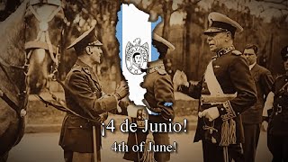 quot4 de Junioquot Argentine Patriotic March English  Spanish Lyrics [upl. by Leuqim686]