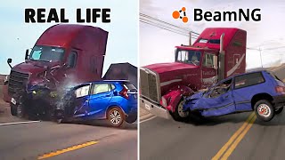 Accidents Based on Real Life Incidents  BeamNG DRIVE [upl. by Naesal313]