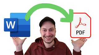 Word Dokument in PDF Datei konvertieren  Tutorial [upl. by Esor248]
