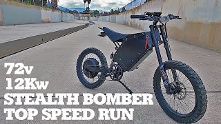 72v 12000w Stealth Bomber Walkaround  Top Speed Run [upl. by Osterhus]