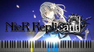 Kainé Salvation NieR Replicant  Synthesia  Piano Tutorial [upl. by Damicke]