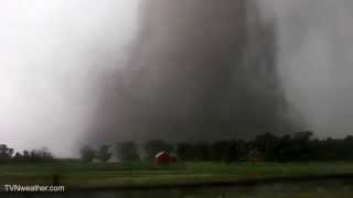 Strong bright white tornado in South Dakota from Dominator 3 June 18 2014 [upl. by Nicolle153]