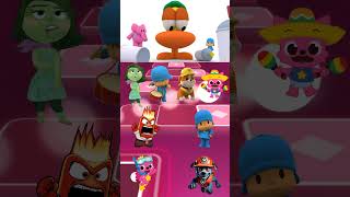 Inside OUT Pocoyo Pink Fong Paw PatrolCoffin Dance Tiles Hop EDM Rush coffindance shorts [upl. by Laurie]