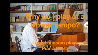 Why do I play at a slower tempo bach classicalmusic baroquemusic glenngould langlang [upl. by Eenar144]