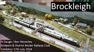 Brockleigh at Bridport Model Railway Club Exhibition 27th July 2024 [upl. by Richie913]