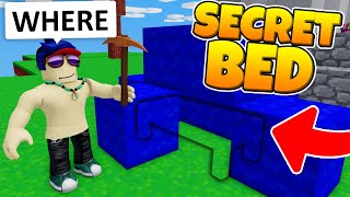 I Made a SECRET Bed Defense in Roblox BedWars [upl. by Culver]