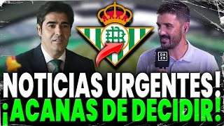 💥¡URGENTE ¡MUY CALIENTES NOTICIAS ¡LO CONSEGUÍ POR SORPRESA ULTIMAS NOTICIAS DEL REAL BETIS [upl. by Aiket402]